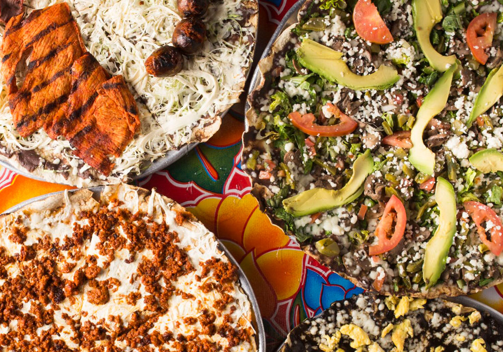 Traditional Oaxacan food at Guelaguetza Restaurante in Los Angeles
