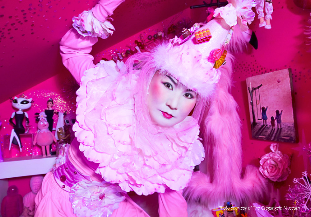 Pink artistic delights in San Francisco's Gregangelo Museum.